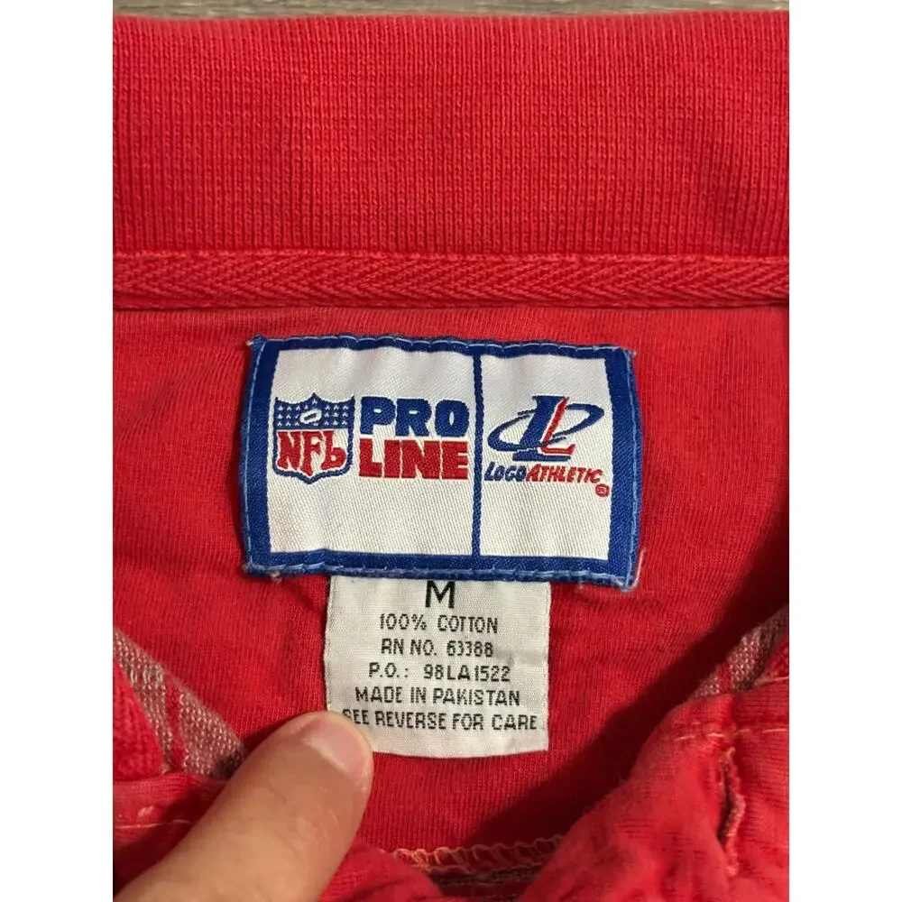 Vintage 90s NFL Pro Line Logo Athletic Tampa Bay Buccaneers Polo Shirt - Medium - Picture 6 of 10